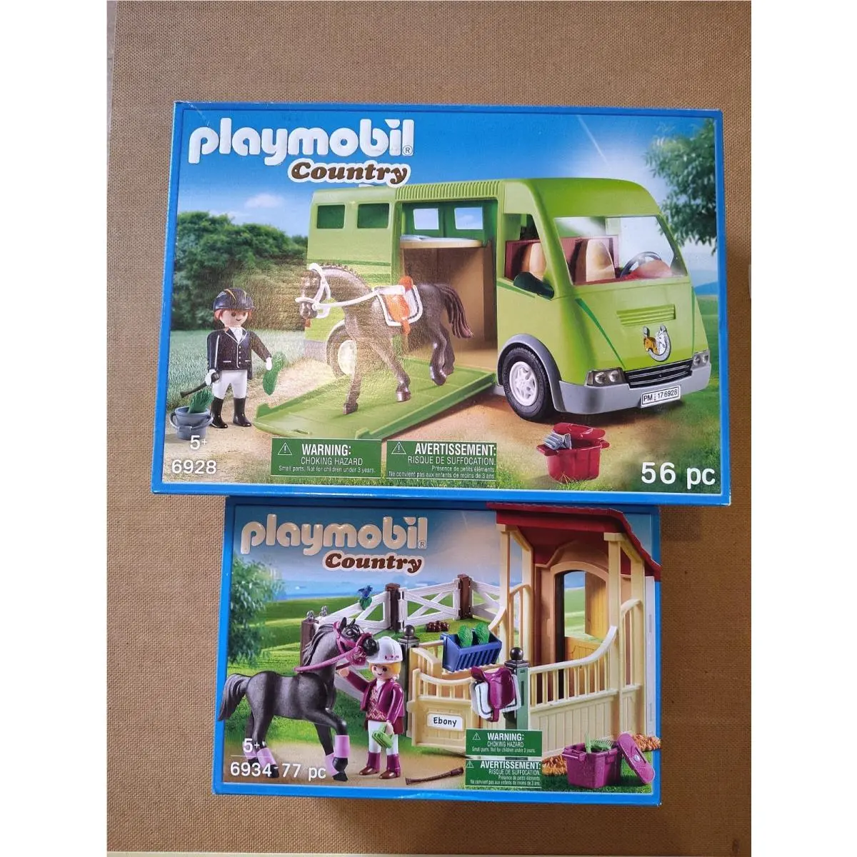 Playmobil 6928 6934 Country Horse Transport Stable