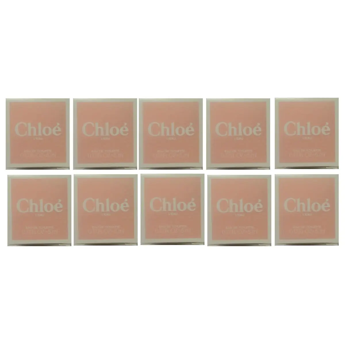 Chloé 10 Piece Chloé L`eau 0.17 fl oz Eau de Toilette Minis