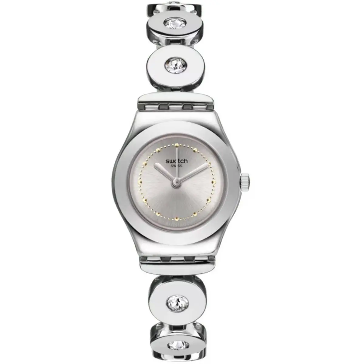 Swatch Women`s Watch Time To Swatch Inspirance Silver Tone Dial Bracelet YSS317G