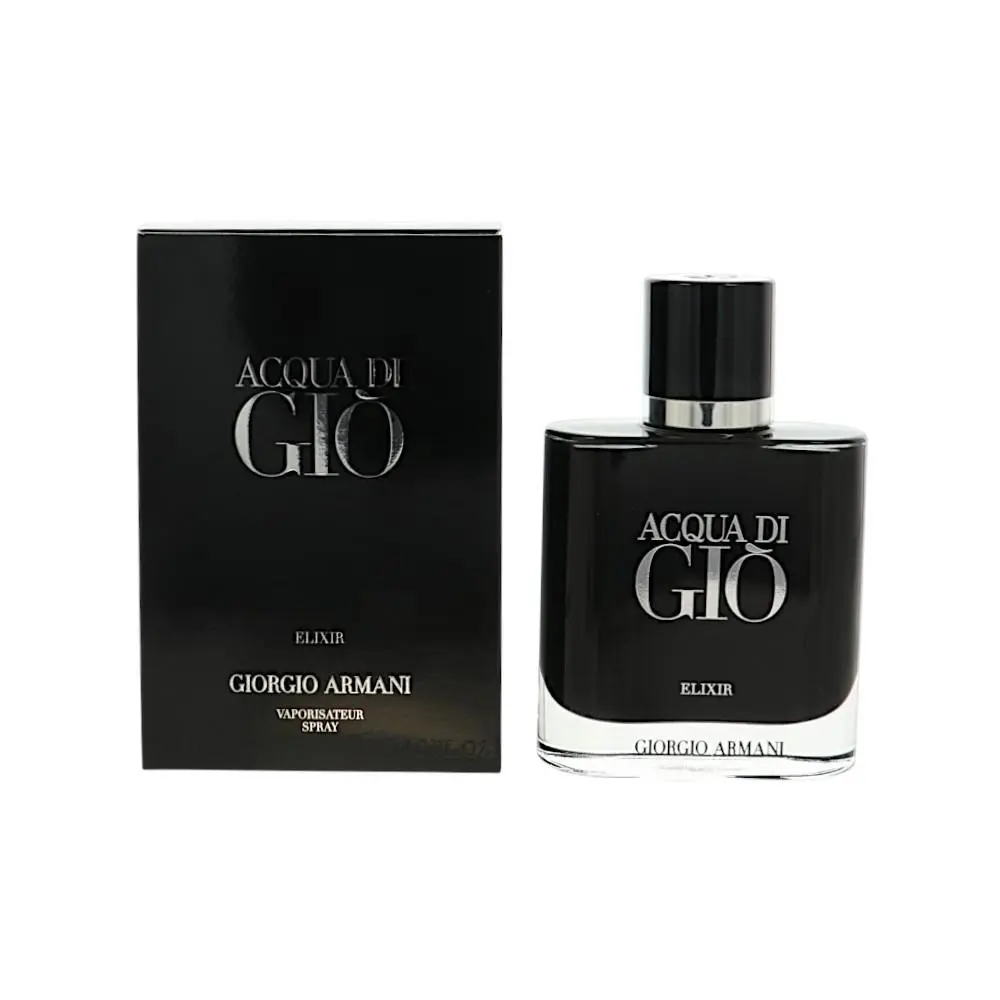 Acqua Di Gio Elixir by Giorgio Armani Box For Men 1.6 Oz Parfum Spray