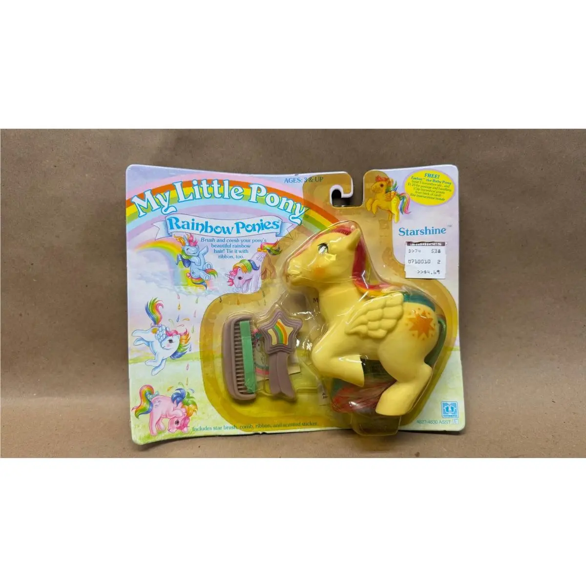 Vtg 1984 Hasbro MY Little Pony Starshine Rainbow Ponies 4827 Moc
