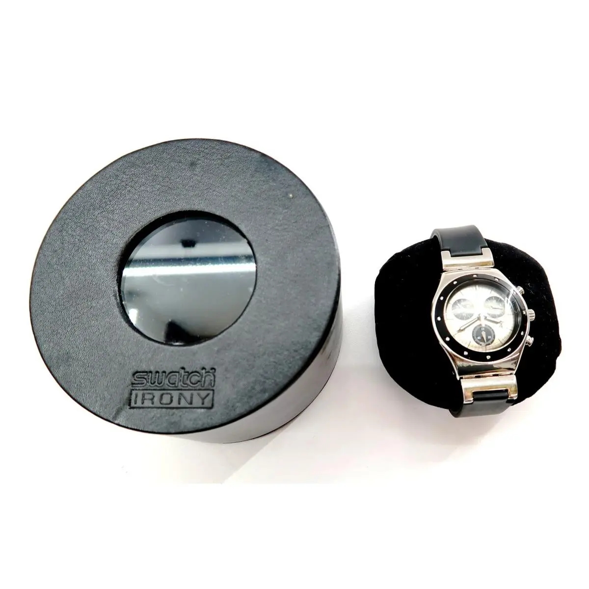 Swatch Irony Chrono Watch Nuit Cosmique YMS106P w/ Real Diamonds 2000 Luxury