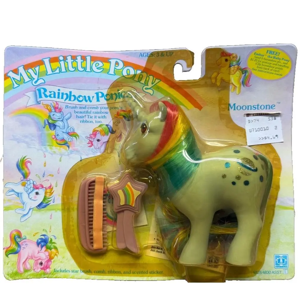 Vtg 1984 Hasbro MY Little Pony Moonstone Rainbow Ponies 4876 Moc