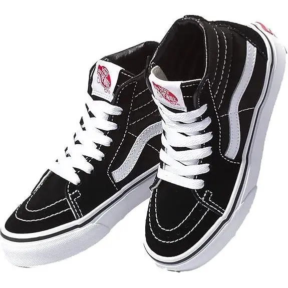 Vans UY Sk8 Hi VD5F6BT Trainers Sneaker in Black/white Leather Kids` High-top