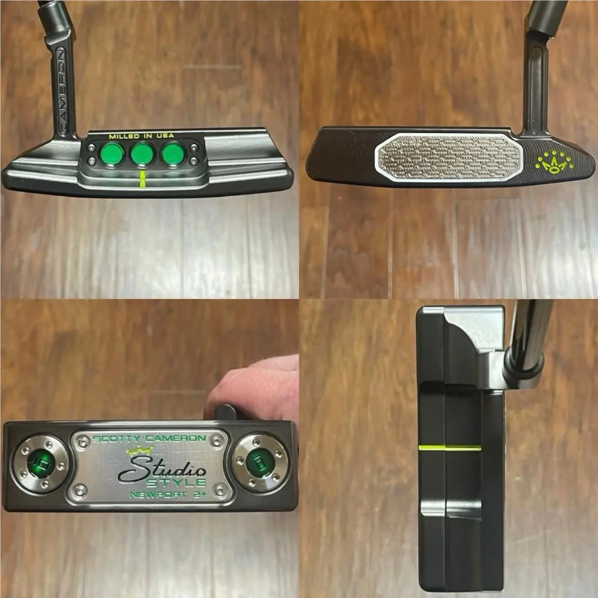Scotty Cameron Studio Style Newport 2 Plus Putter - - Xtreme Dark -grn