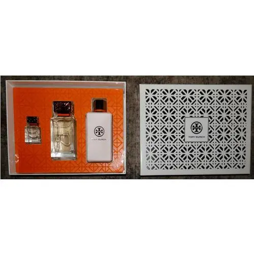 Tory Burch Signature 3 Pcs Set DEP:3.4 0.24 Oz+ Body Lotion
