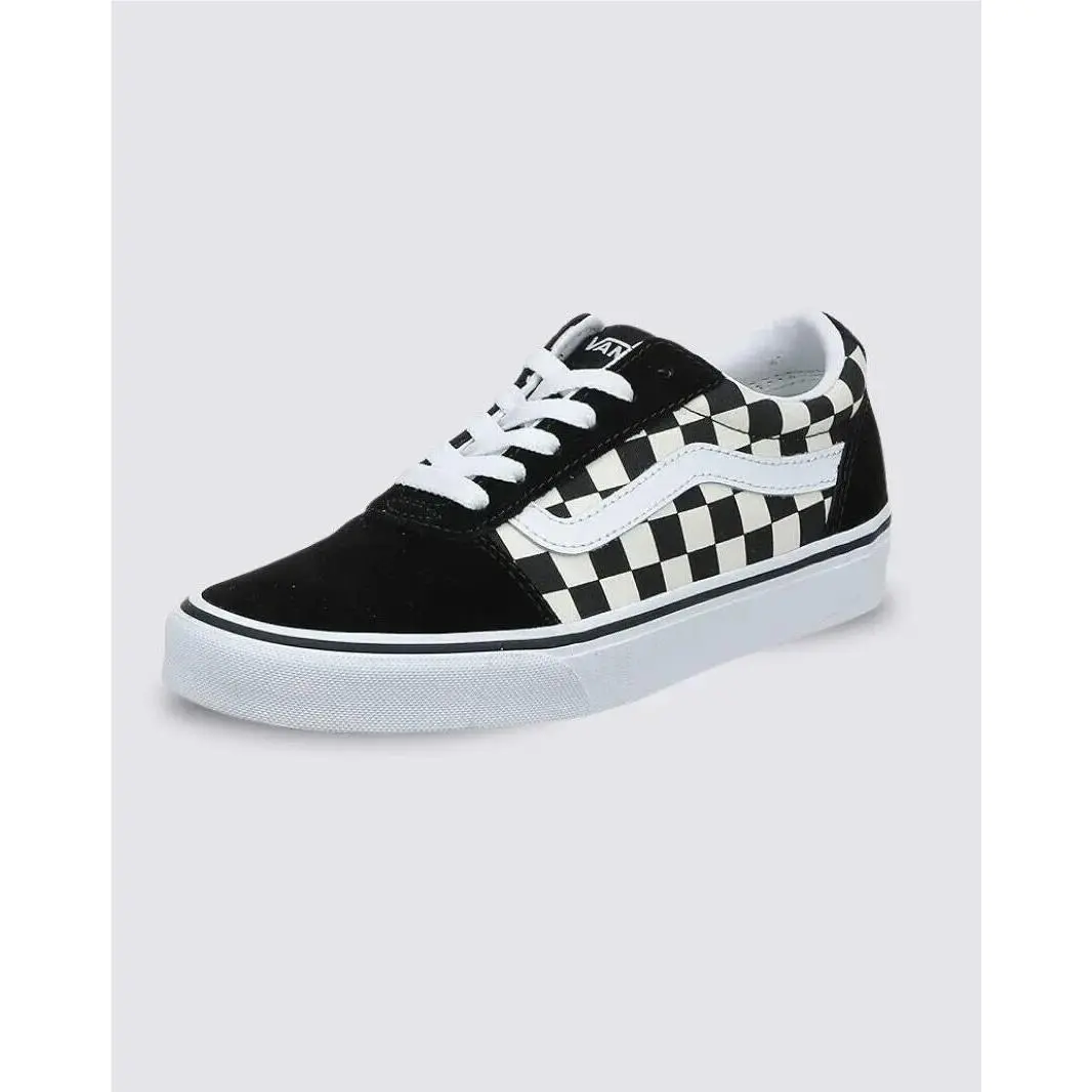 Vans Ward Checkered Sneaker in Black/white Canvas Women`s