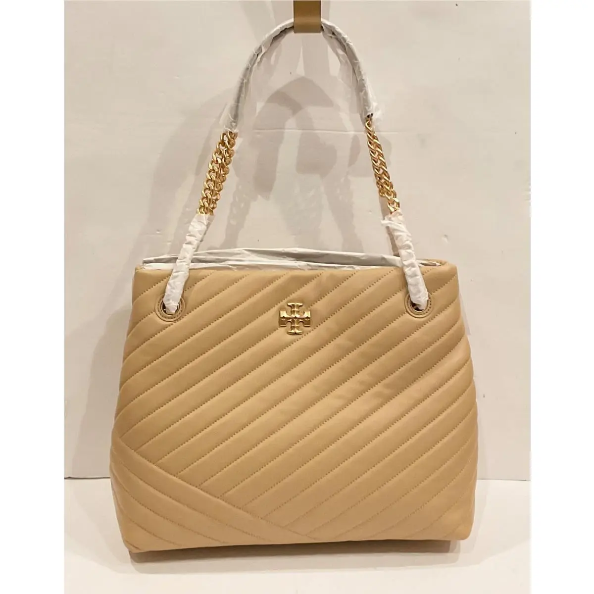 Tory Burch Kira Chevron Tote Bag IN Desert Dune