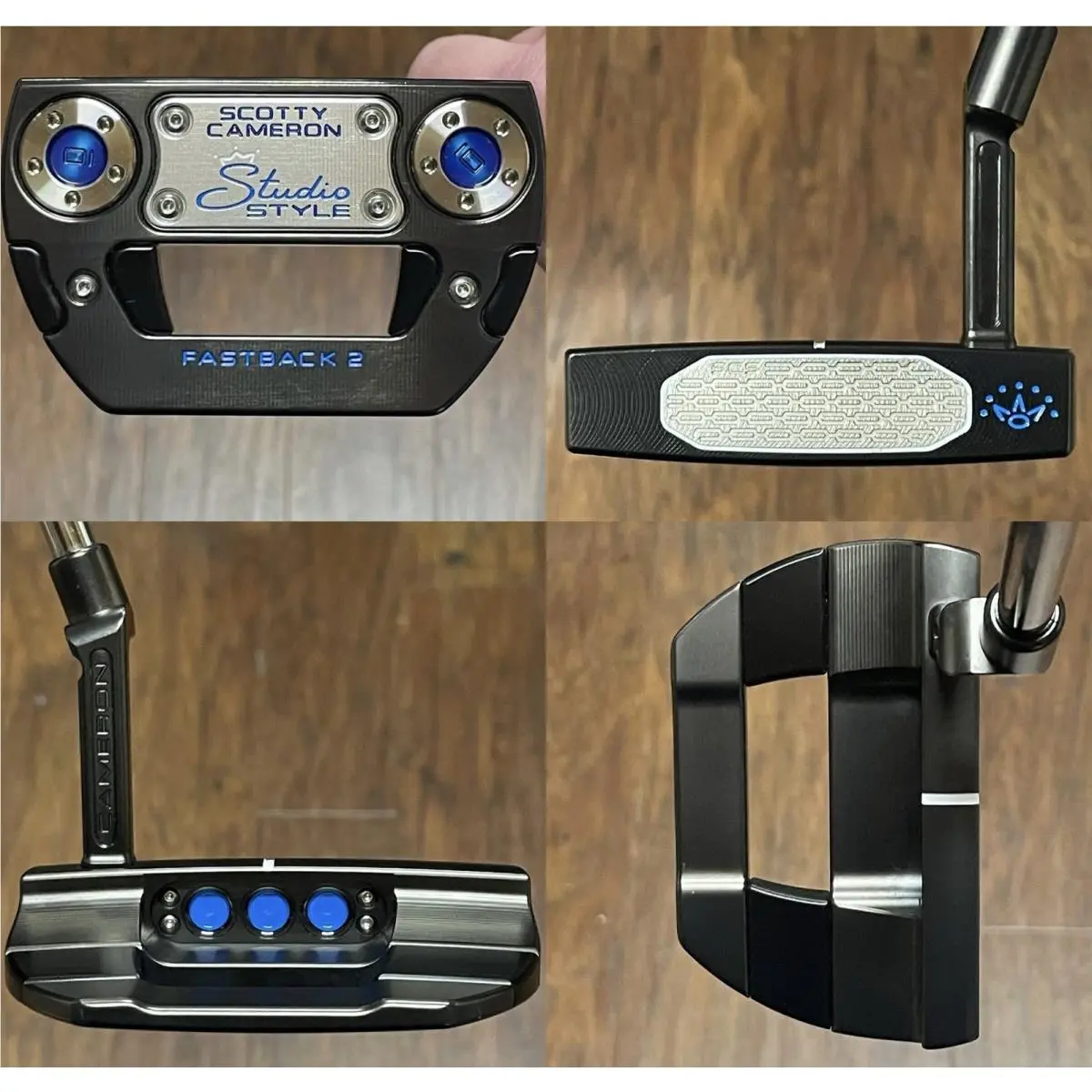 Scotty Cameron Studio Style Fastback 2 Putter - - Xtreme Dark Finish - Blu