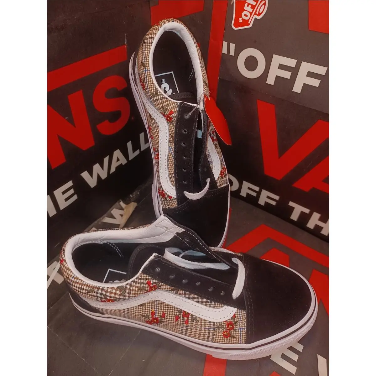 Vans shoes - Vans Glen Plaid Floral - Glen Plaid Floral - Beige 8