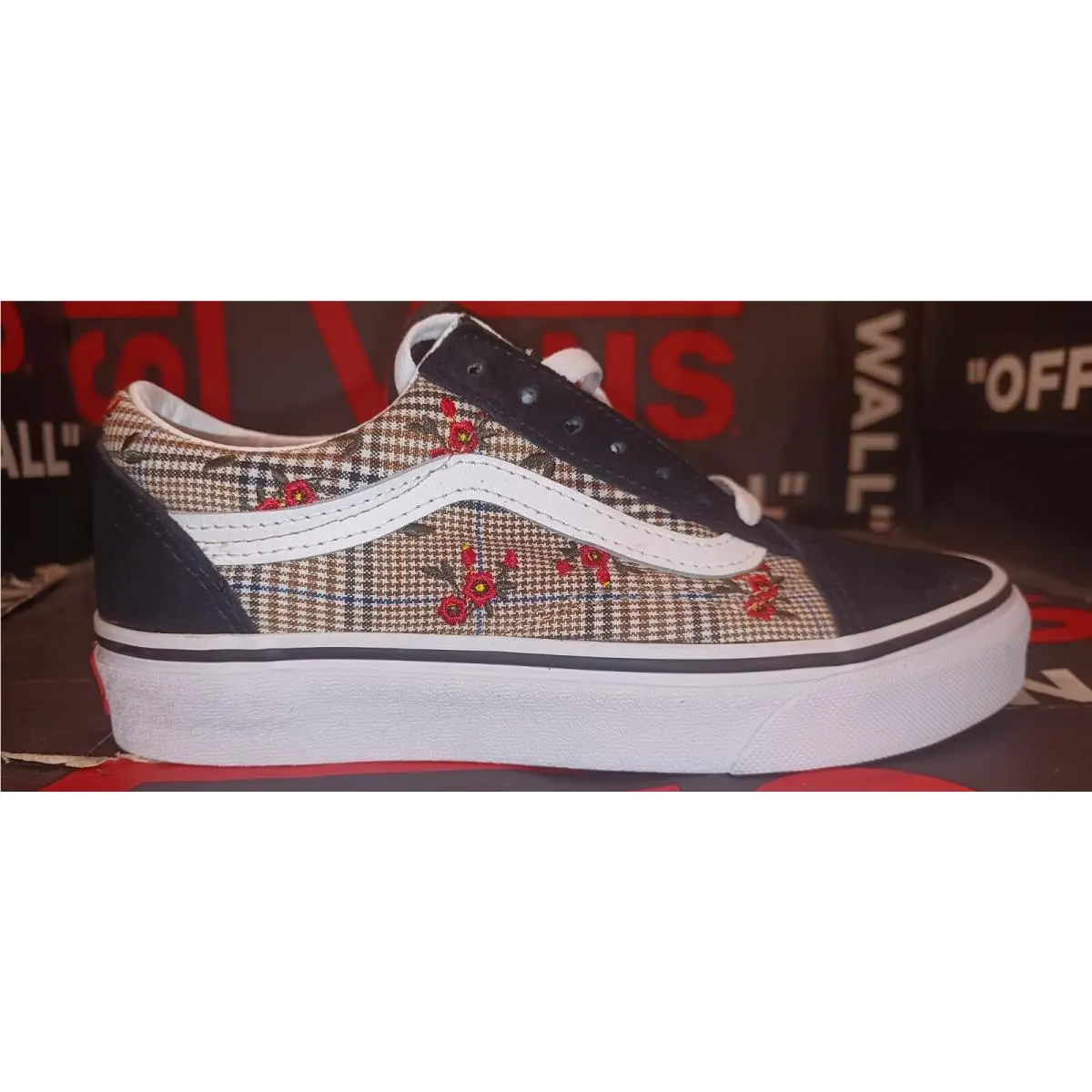 Vans shoes - Vans Glen Plaid Floral - Glen Plaid Floral - Beige 3