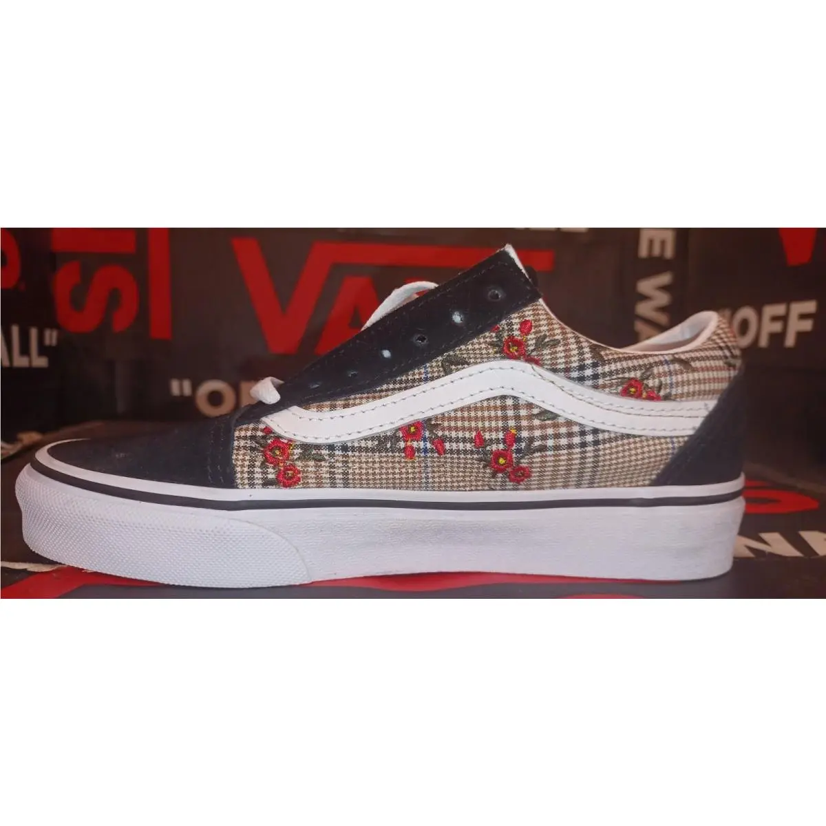 Vans shoes - Vans Glen Plaid Floral - Glen Plaid Floral - Beige 4