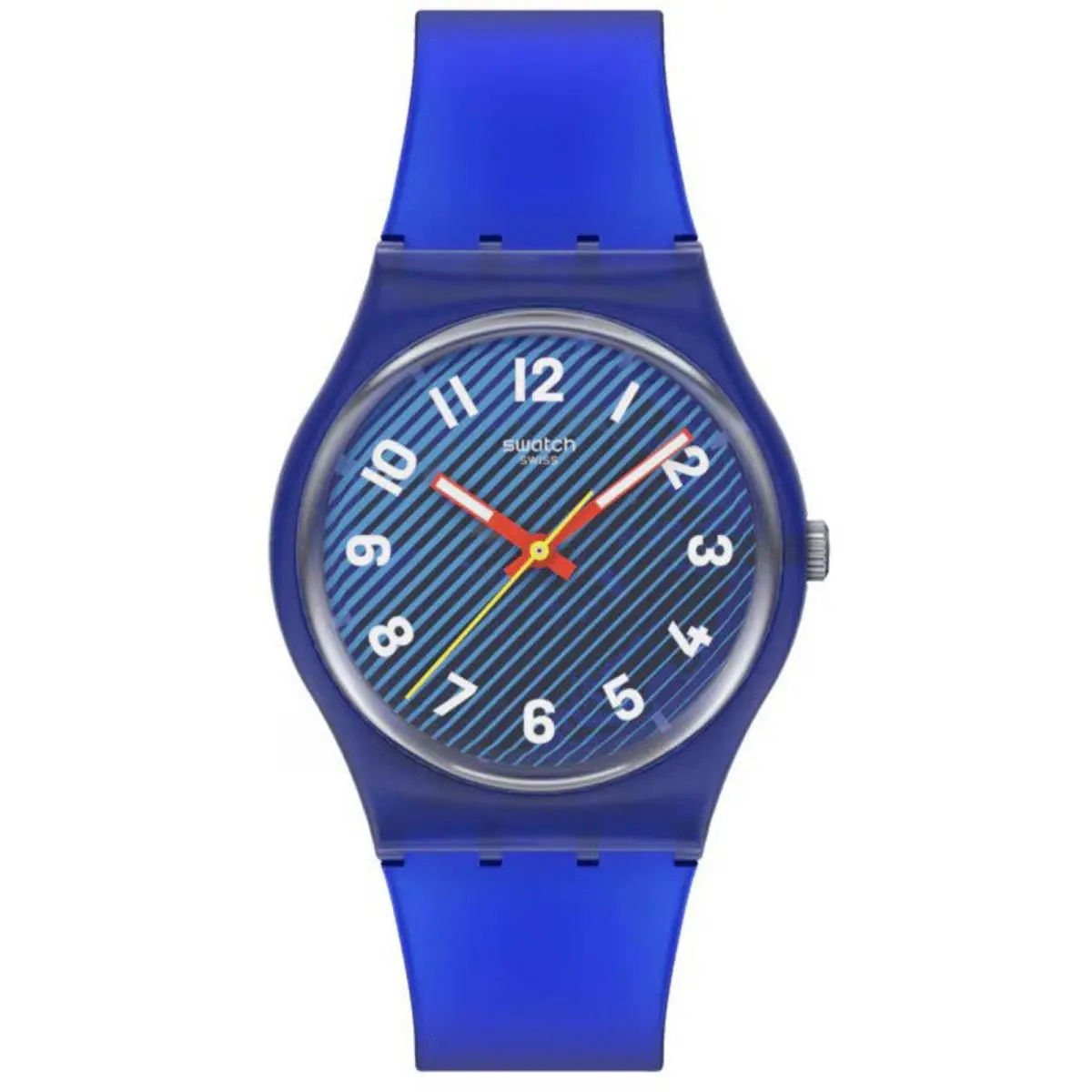 Swatch Unisex Watch Swatch Essentials Wavelengths of Water Blue Dial SO28S107