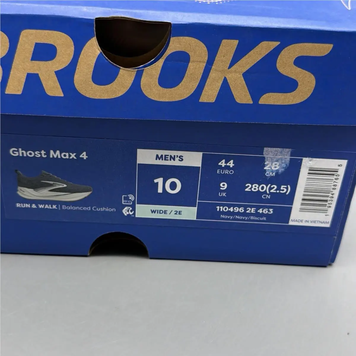Brooks shoes - Brooks Ghost Max 4 - Ghost Max - 1104962E463 - Navy (UPC: 0195394887754) 12