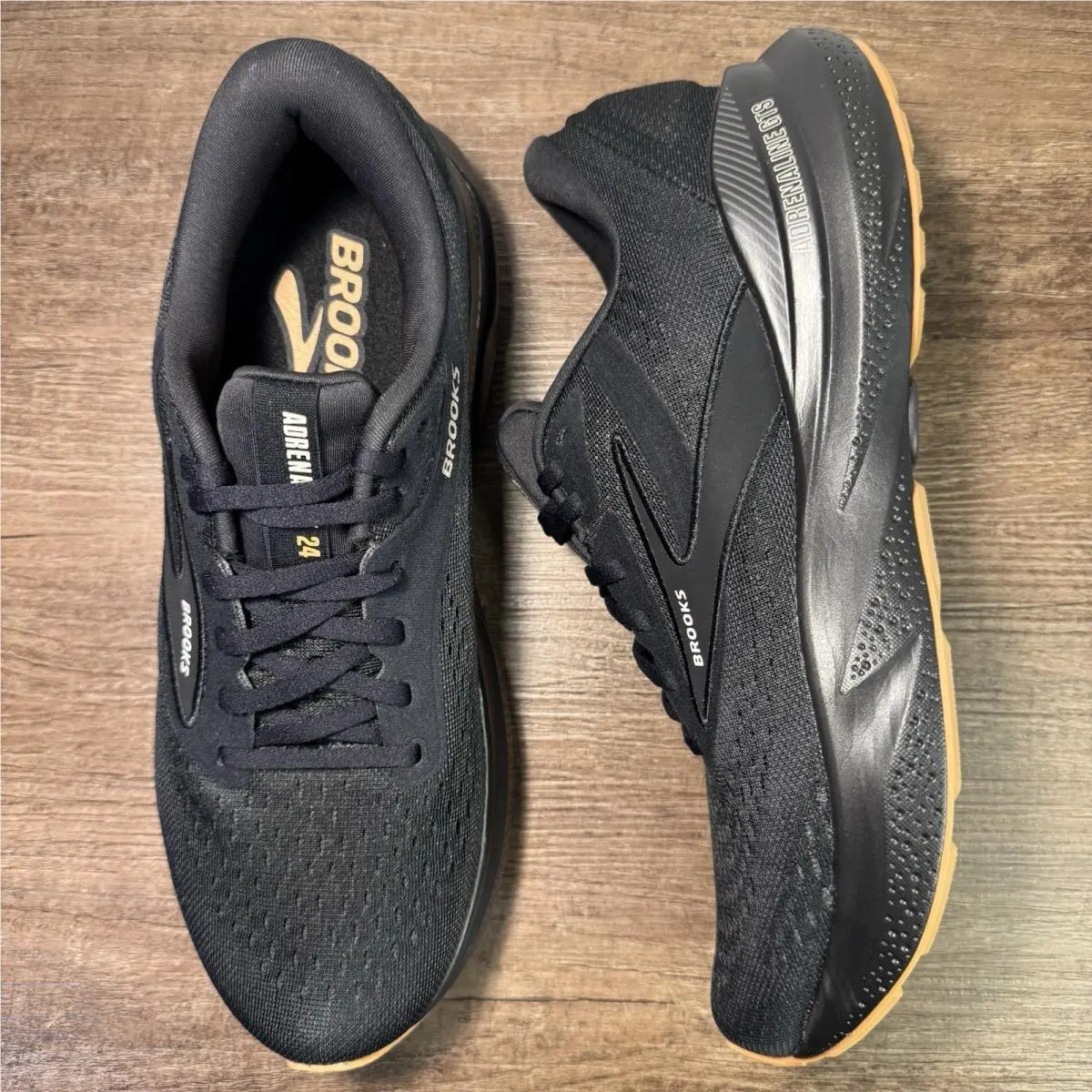 Brooks Adrenaline Gts 24 ‘black/brown’ Men’s Size 9 Running Shoes 1104371D036