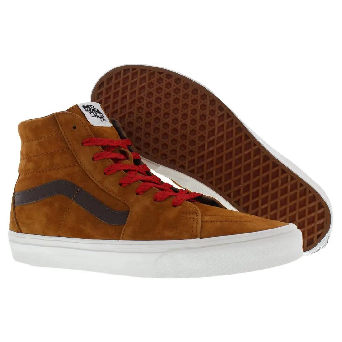 Vans shoes - Pig Suede Plaid Glazed Ginger, Main: Brown 4