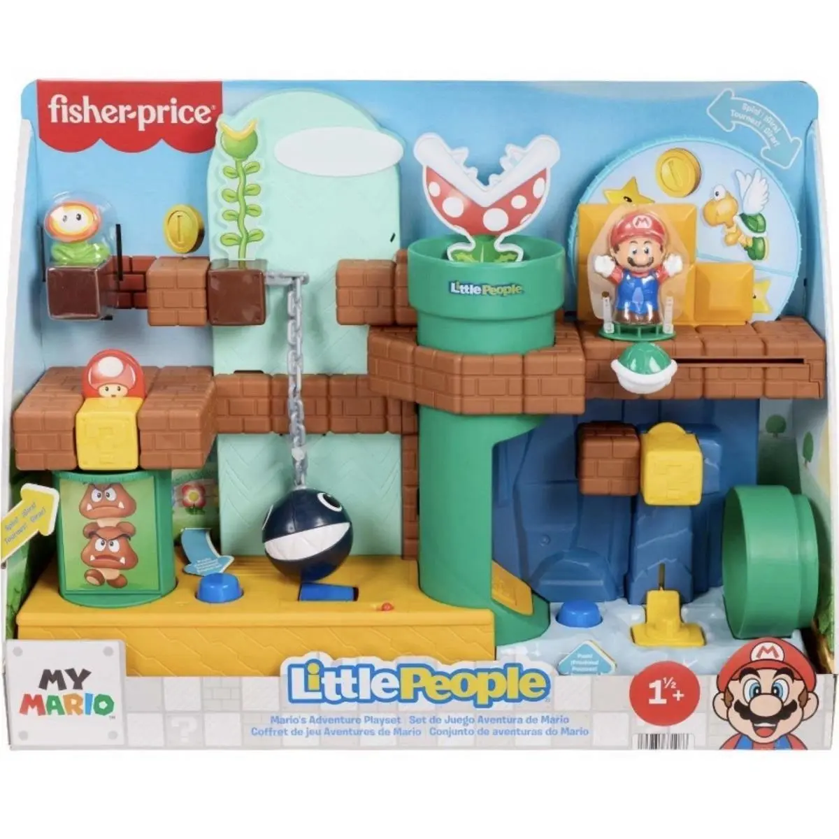 Fisher-price Little People My Mario Adventure Playset Musical Toddler Toy Set