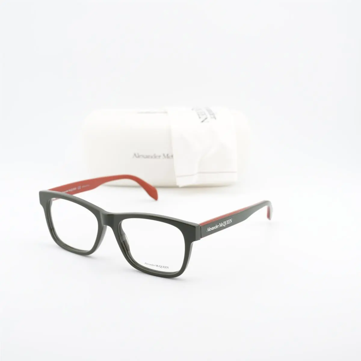Alexander Mcqueen AM0307O 005 Green 55mm Eyeglasses by Alexander McQueen