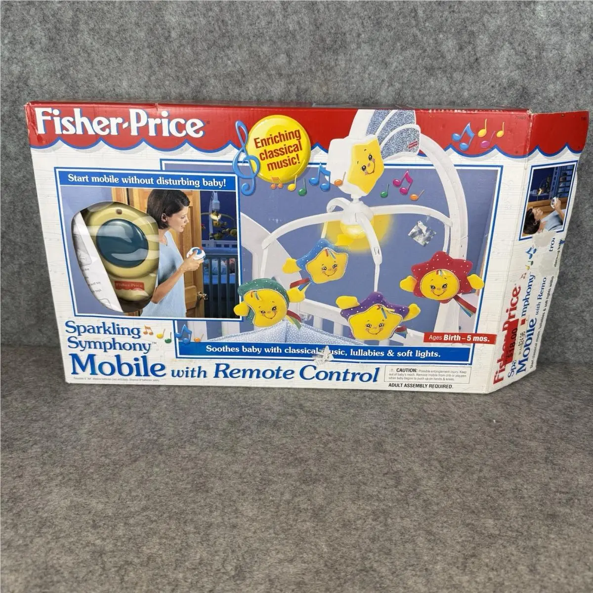 Fisher Price 1999 Sparkling Symphony Mobile W Remote Classical Music