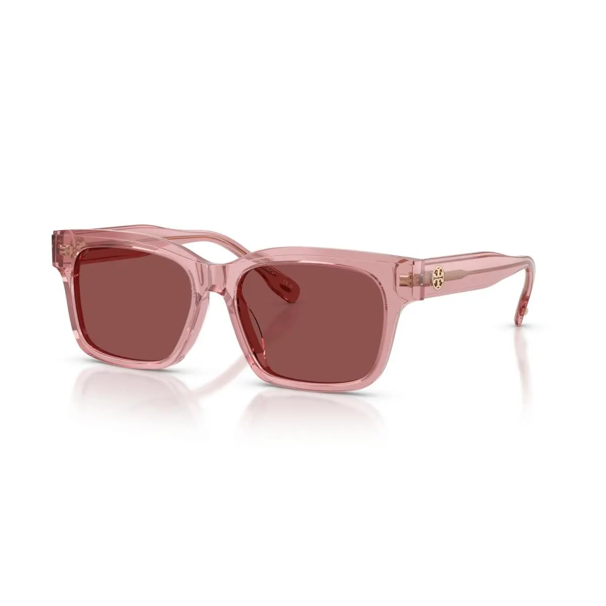 Tory Burch Women`s 55mm Transparent Plum Sunglasses TY7227D-202175-55