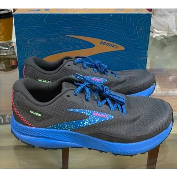 Brooks shoes - Brooks Divide 4 - Divide - 1104051D018 - Ebony Black Victoria Blue 2