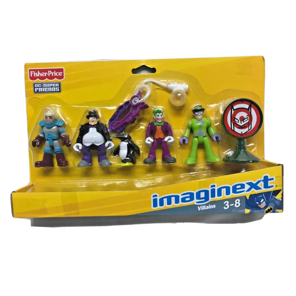 Imaginext DC Super Friends Batman 2012 Villains Penguin Joker Riddler Mr Freeze