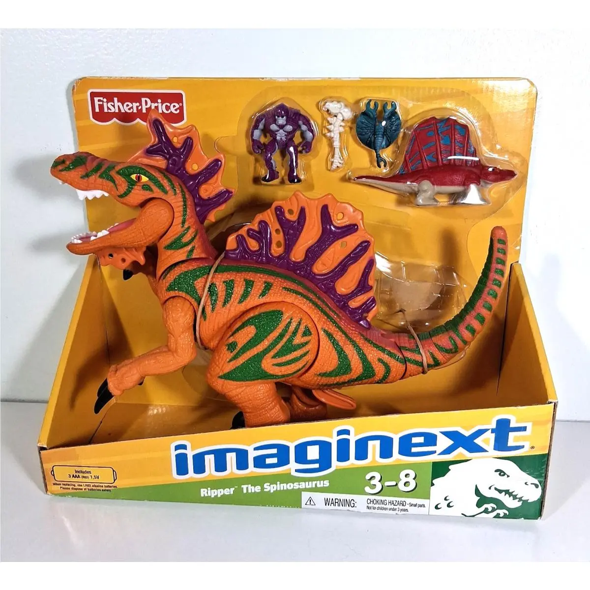 Nos 2010 Imaginext Ripper The Spinosaurus Dinosaur Action Figure Working Sound