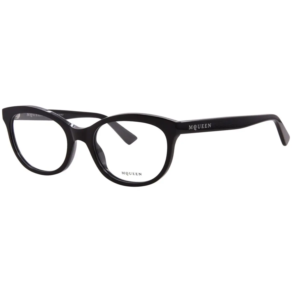 Alexander Mcqueen AM0569O 001 Eyeglasses Women`s Black Full Rim Cat Eye 53mm