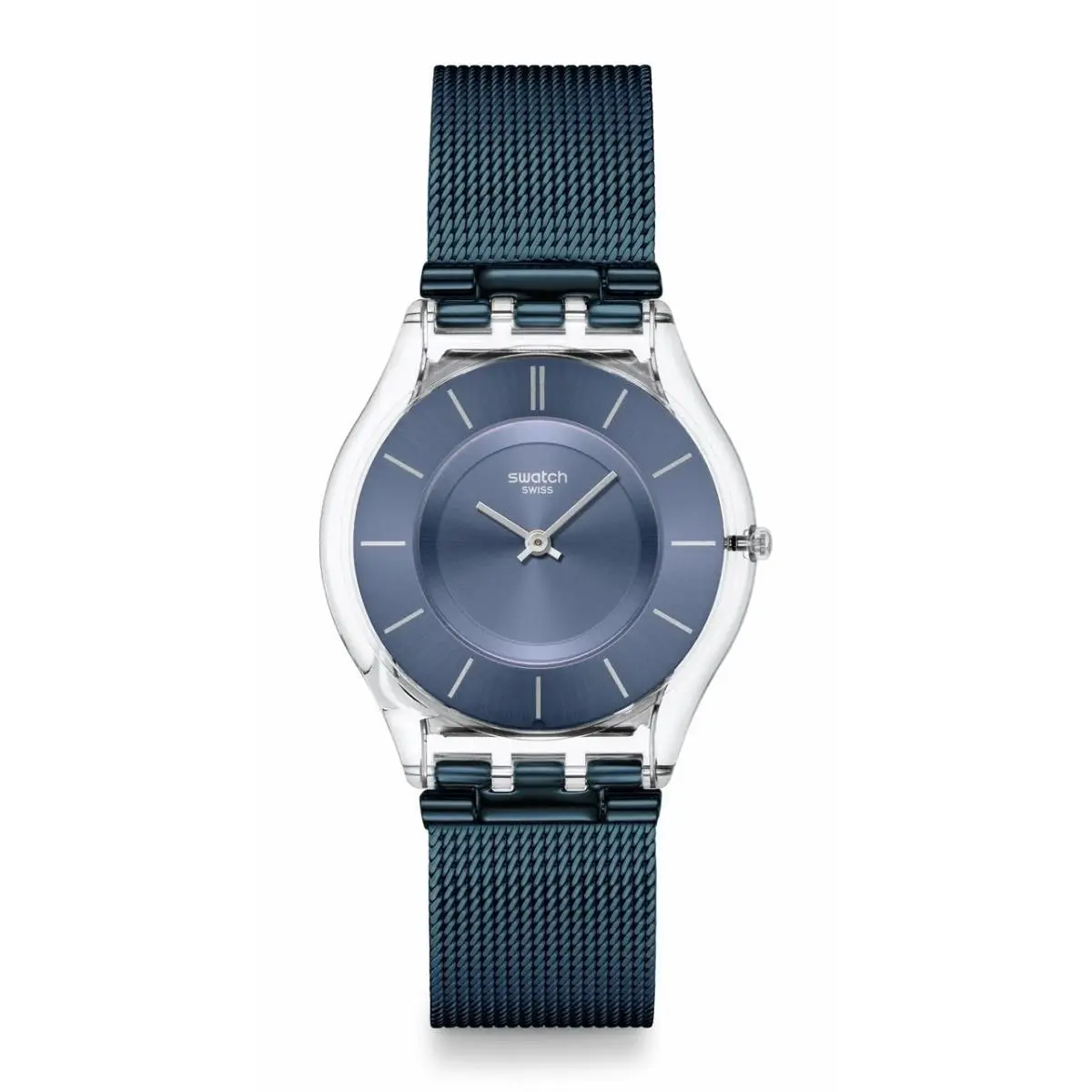 Skin Classic Biosourced Unisex Watch Casual Polymer Blue Quartz by Swatch