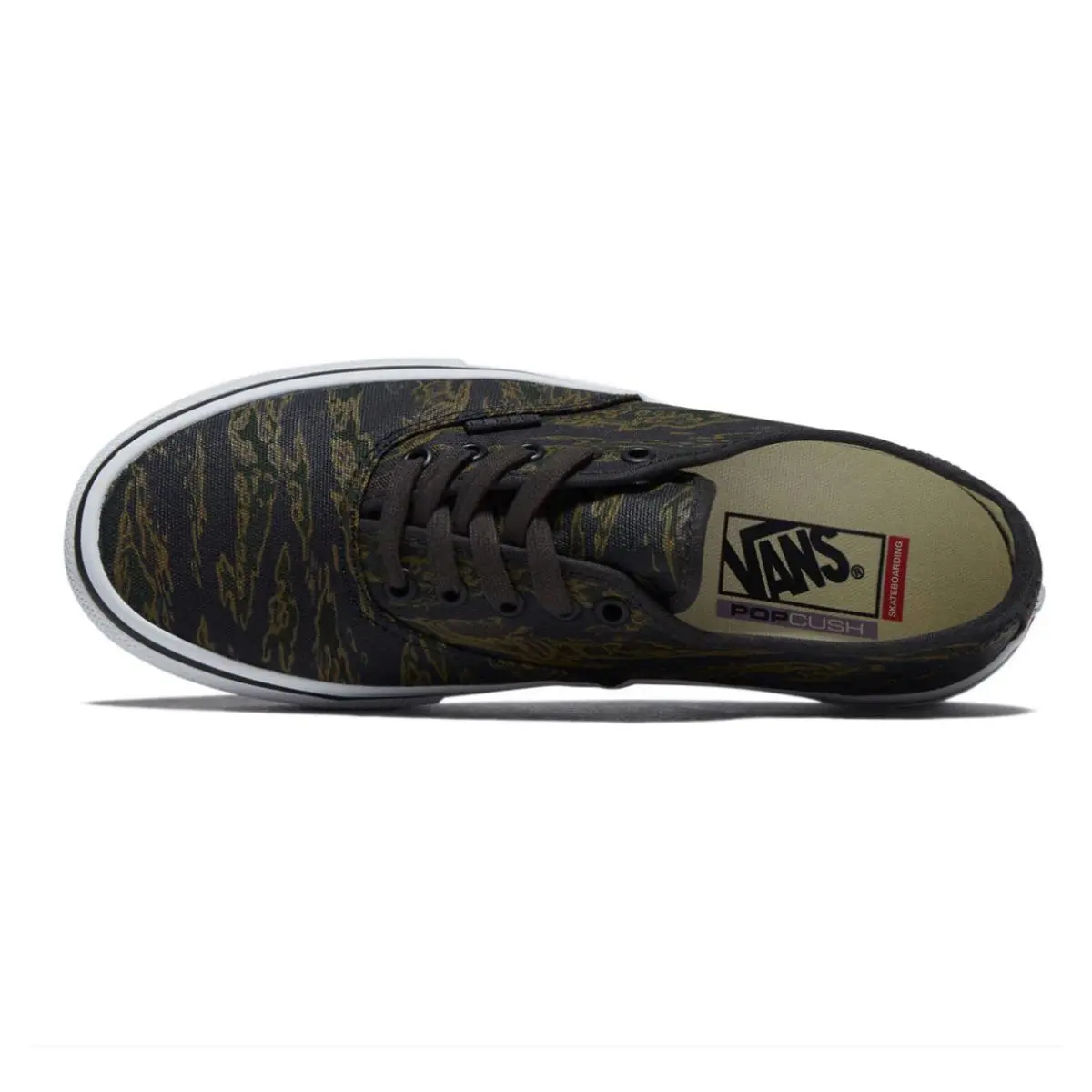 Vans shoes - Vans Skate Authentic Tiger Camo Green Black - VN000EER9L7 - Multicolor, Manufacturer: Green/Black 14