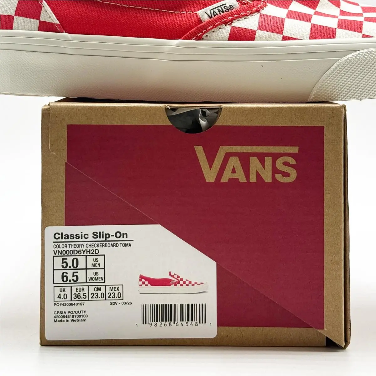 Vans shoes - CHECKERBOARD - CHECKERBOARD - Red 4