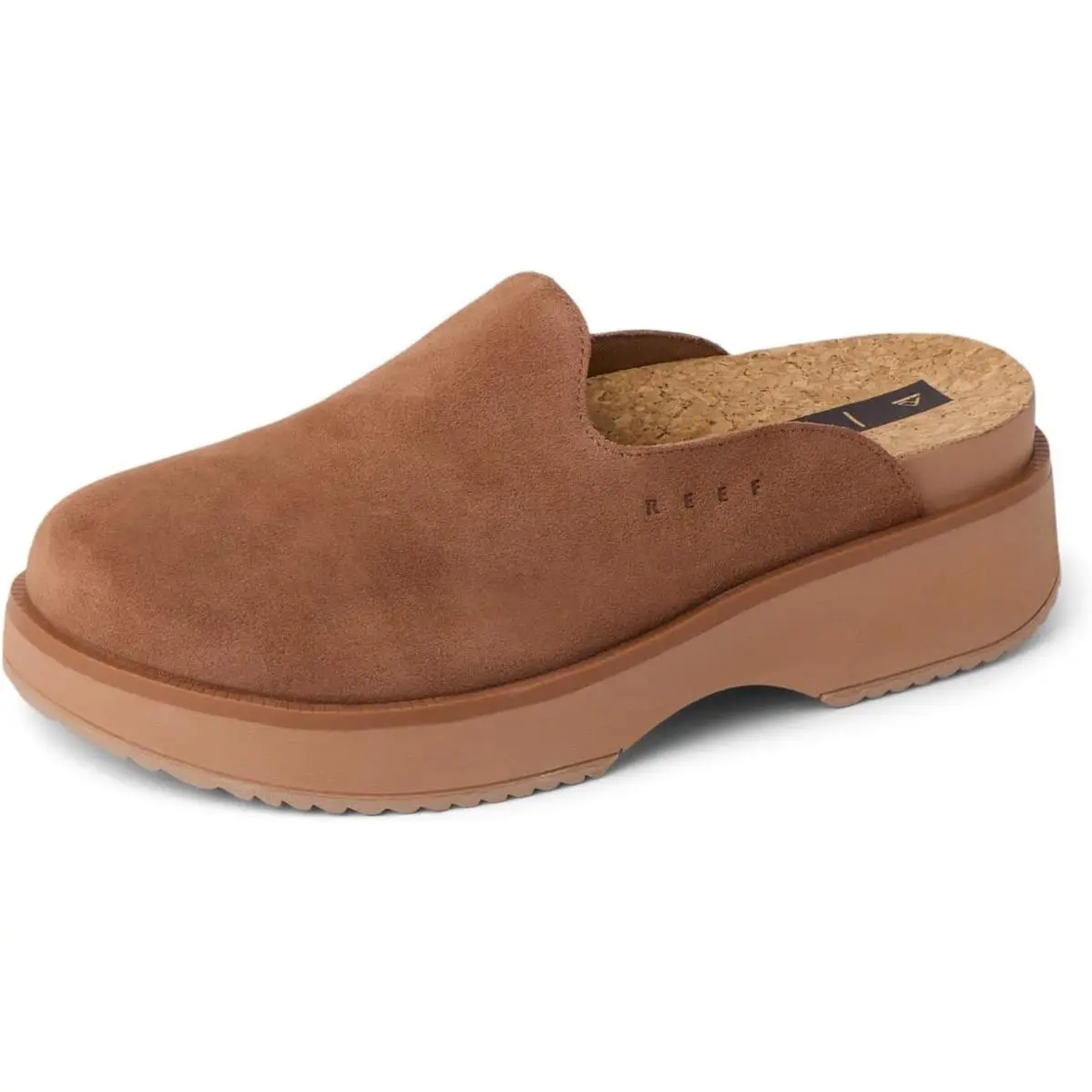 Reef Women`s Cushion Liana Clogs in Walnut Suede Size 5