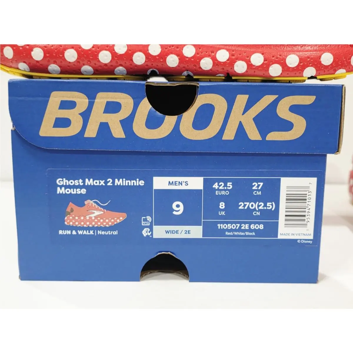 Brooks shoes - Brooks Ghost Max 2 Minnie Mouse - 110507 2E 608 - Multi-Color (UPC: 195394710151) 0