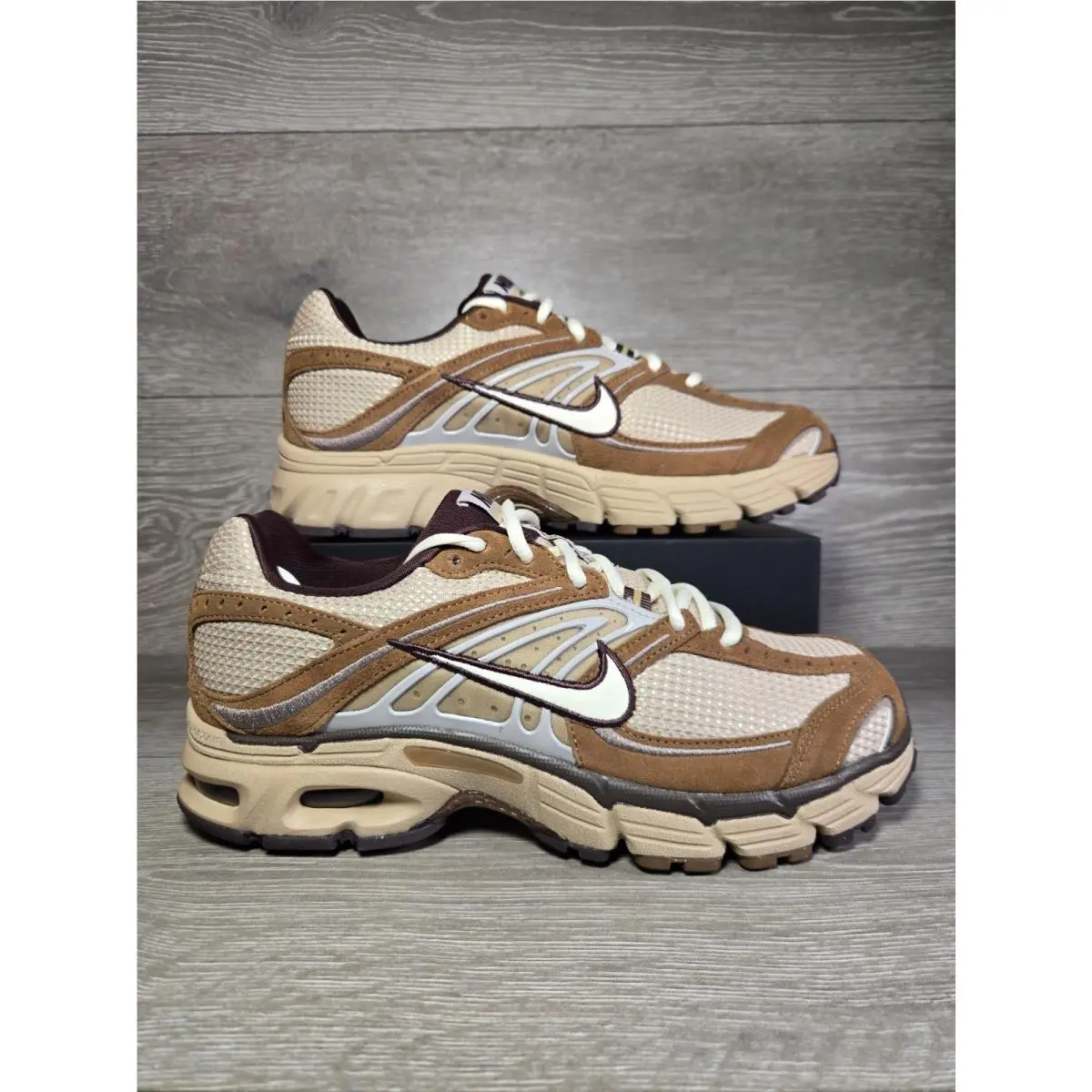 Nike Air Max Moto 2K Running Shoes Light British Tan Coconut Milk Mens Sizes
