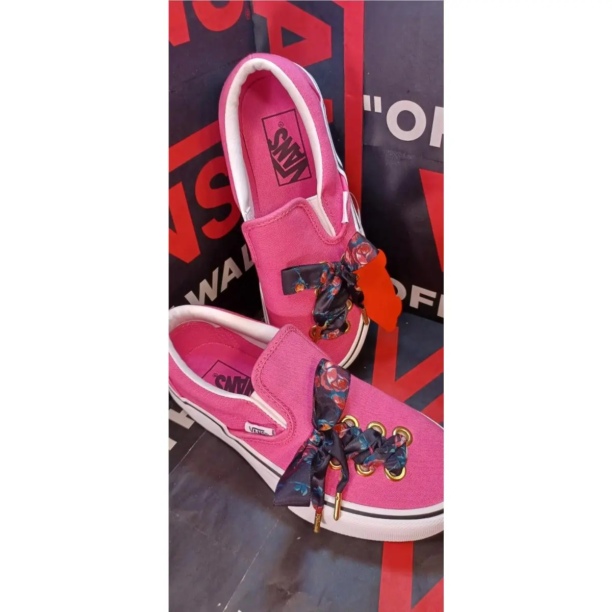 Vans shoes - VANS Off The Wall - Off The Wall - Pink Yellow White 7