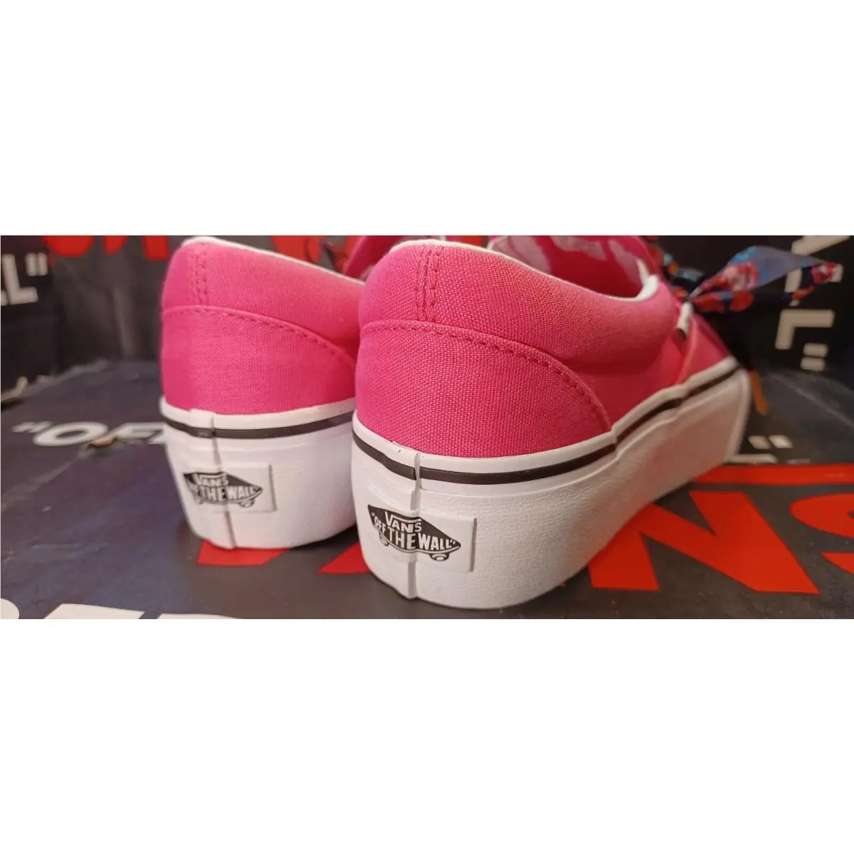 Vans shoes - VANS Off The Wall - Off The Wall - Pink Yellow White 19