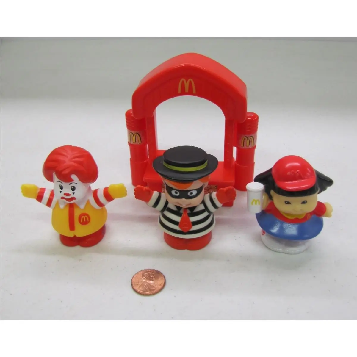 Fisher Price Little People Mcdonald`s Set Ronald Hamburgler Sonya Arch 4 Pieces