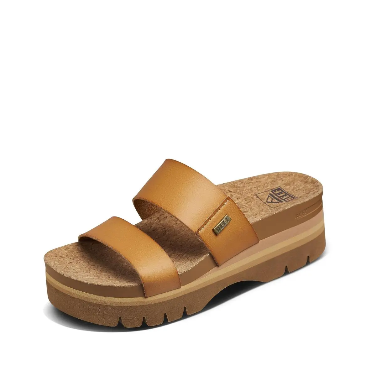 Reef Cushion Vista Hi 2.5 Women`s Platform Sandals Natural - 8 8