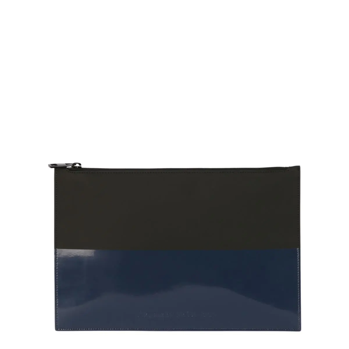 Alexander Mcqueen Mens Logo Flat Zip Pouch by Alexander McQueen