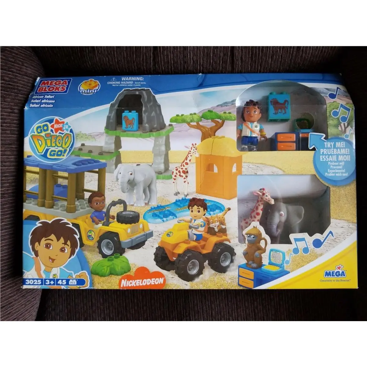 Mega Bloks Go Diego Go African Safari Damaged Package