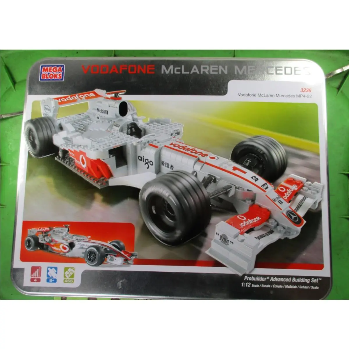 Mega Bloks Probuilder Set Vodafone Mclaren Mercedes MP4-22 P/n 3236 Nos 07`
