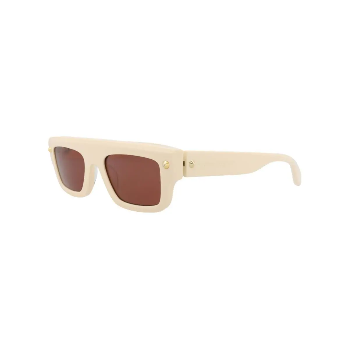 Alexander Mcqueen Unisex 52 mm Ivory Sunglasses AM0427S-30014622-004