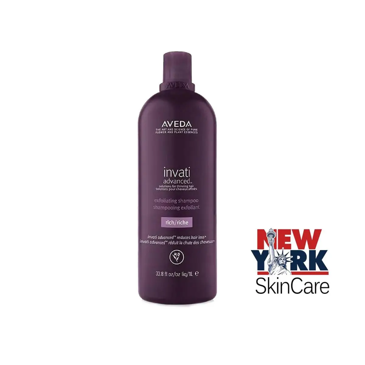 Invati Advanced Exfoliating Shampoo Rich 33.8oz / 1L Prof by Aveda