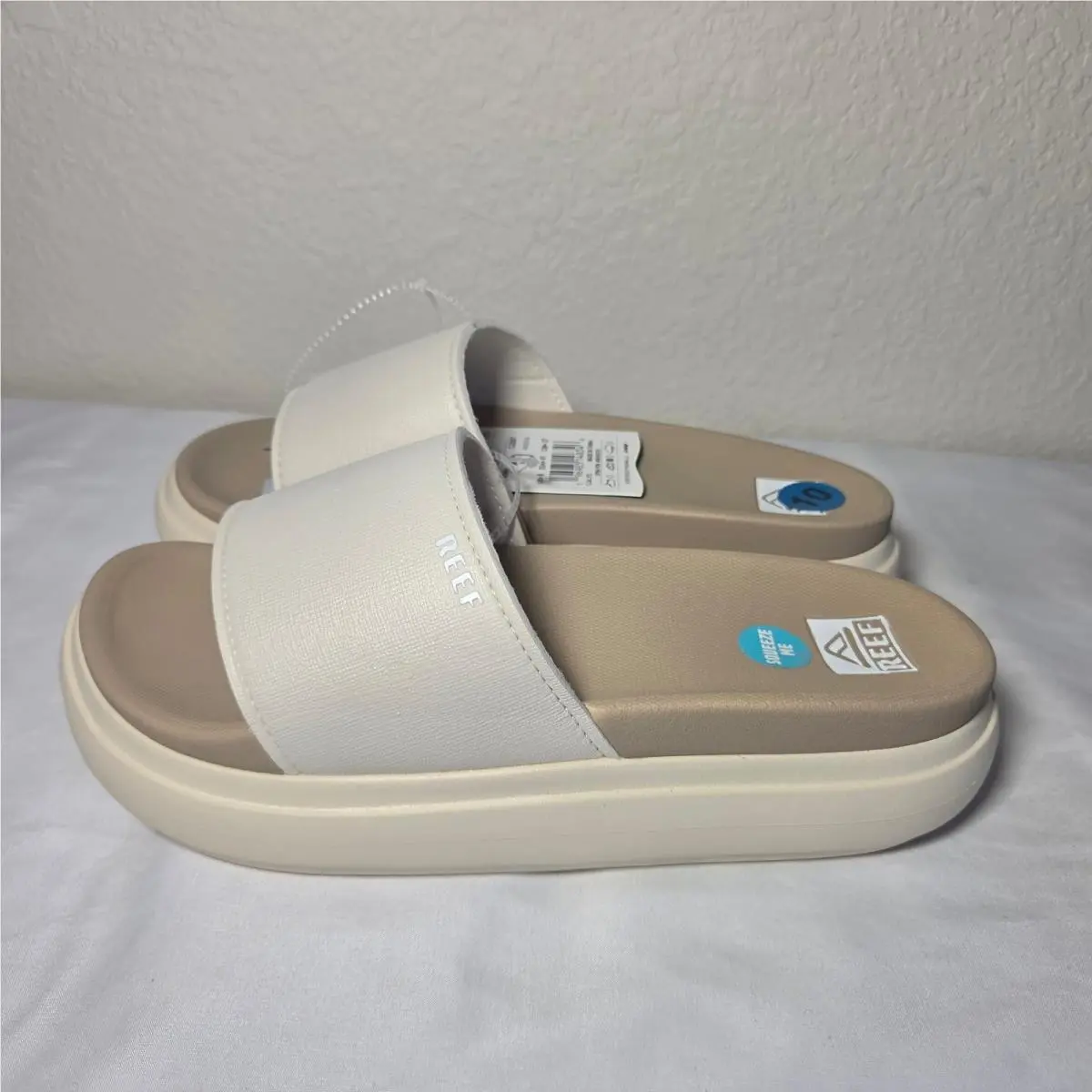 Reef Cushion Bondi Bay Slides Vintage Oasis Platform Sandals CJ2687 Womens 10
