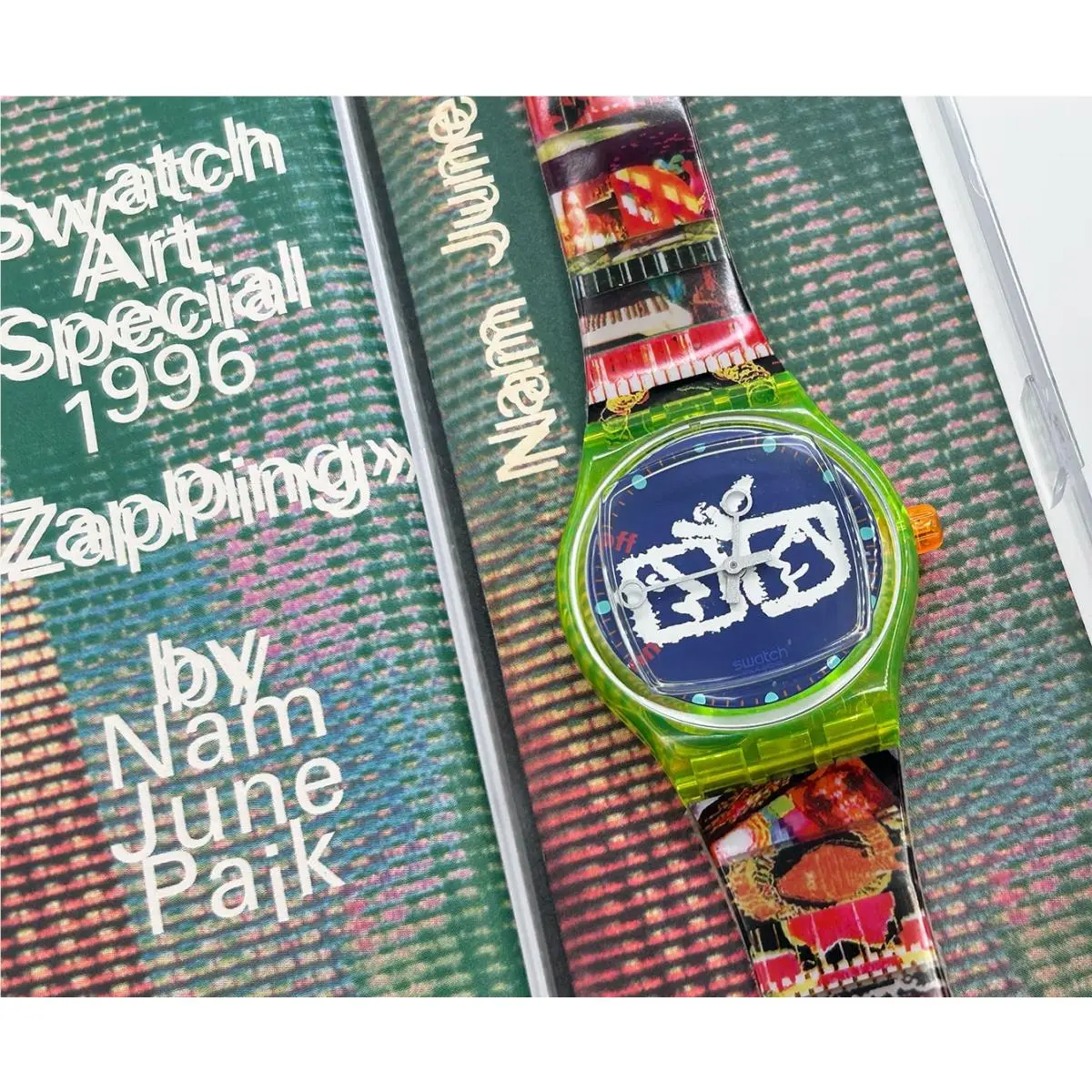 1996  Art Special Limited Edition Zapping Nam June Paik SLZ104 by Swatch