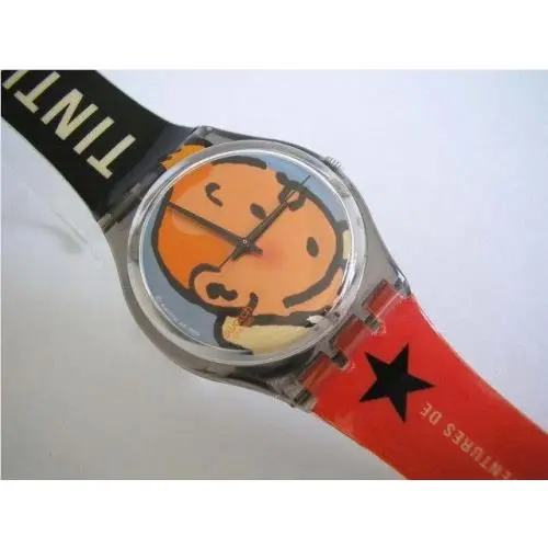 Les Aventures DE Tintin Famous Comic  Nib-rare by Swatch