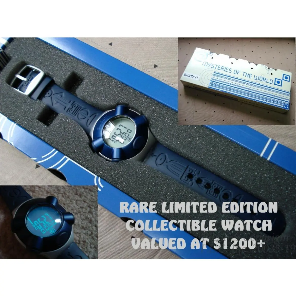 New/very Rare Limited Edition Swiss Mystery Park Kooxtun YKS8000C Swatch+bonus
