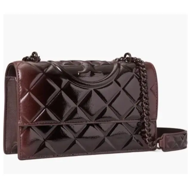 Tory Burch Sweet Albarossa Burgundy Fleming Convertible Shoulder Bag