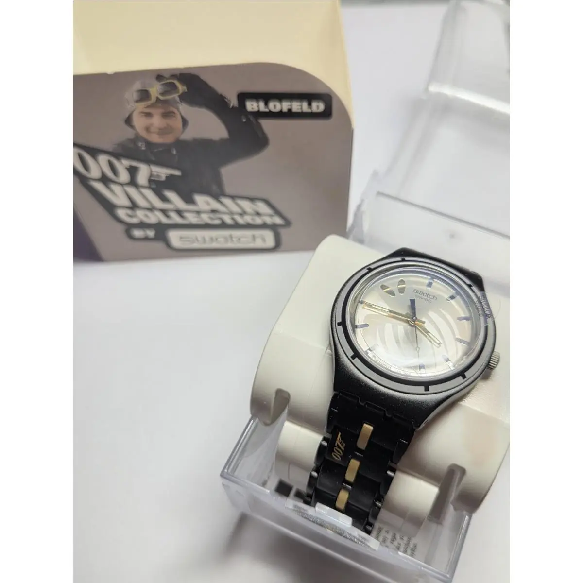 Swatch James Bond Blofeld Special Edition Wristwatch YGB1001AG