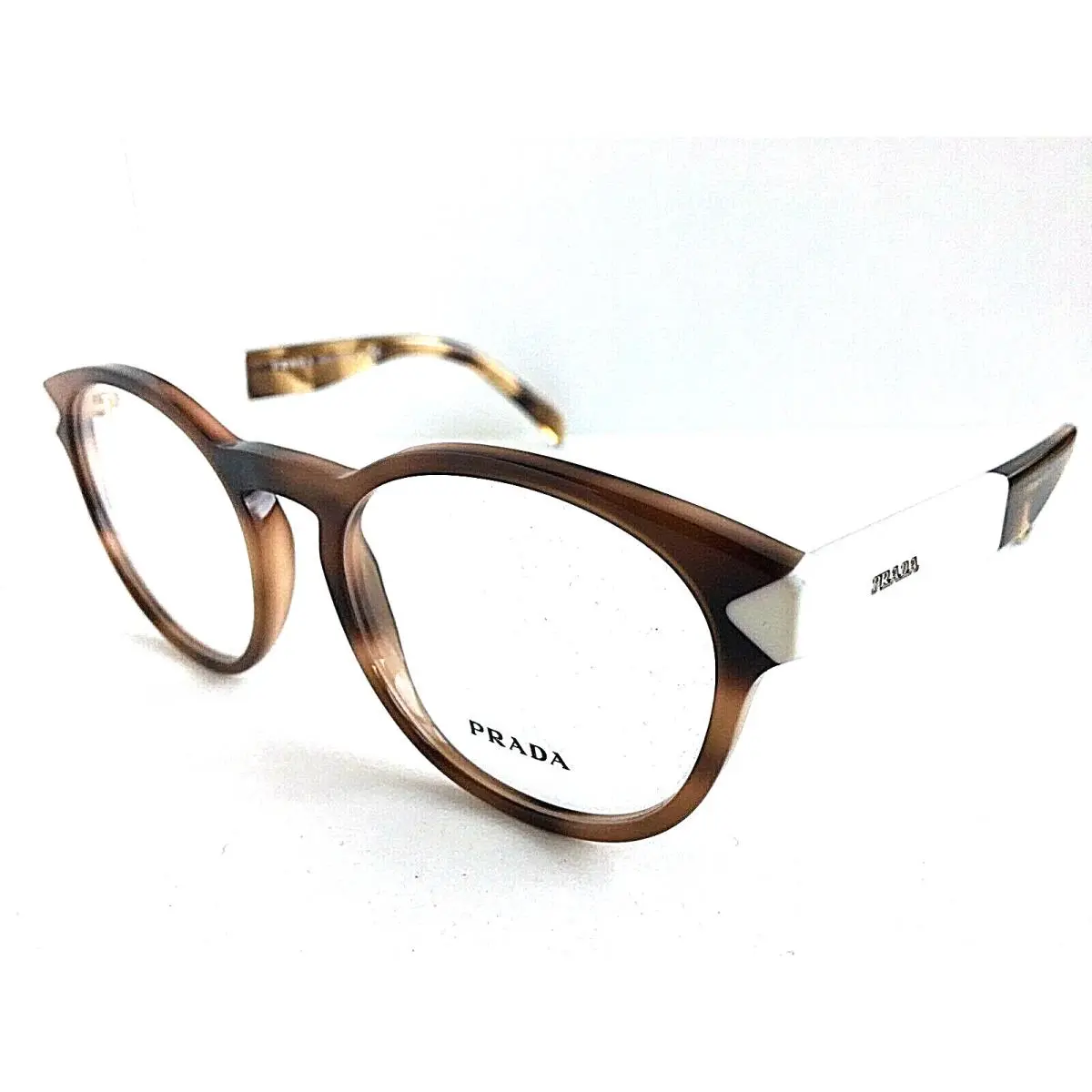 Prada Vpr 1T6T USG-1O1 52mm Round Tortoise Men`s Women`s Eyeglasses Frame 3